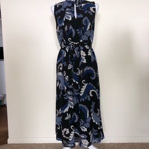 NWOT Ann Taylor high collar keyhole dress